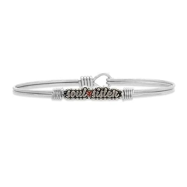 Luca and Danni Silver "Soul Sister" Bracelet - Heritage - Boutique.com