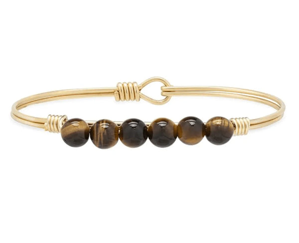 Luca and Danni Tiger's Eye Energy Stone (Focus) Bracelet - Heritage-Boutique.com