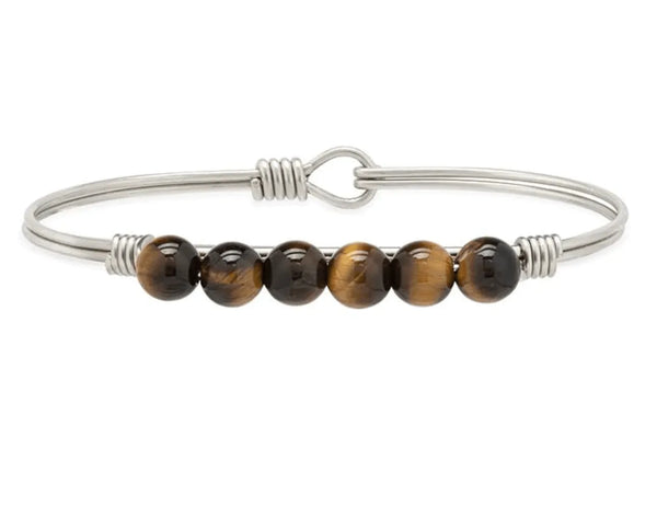 Luca and Danni Tiger's Eye Energy Stone (Focus) Bracelet - Heritage-Boutique.com