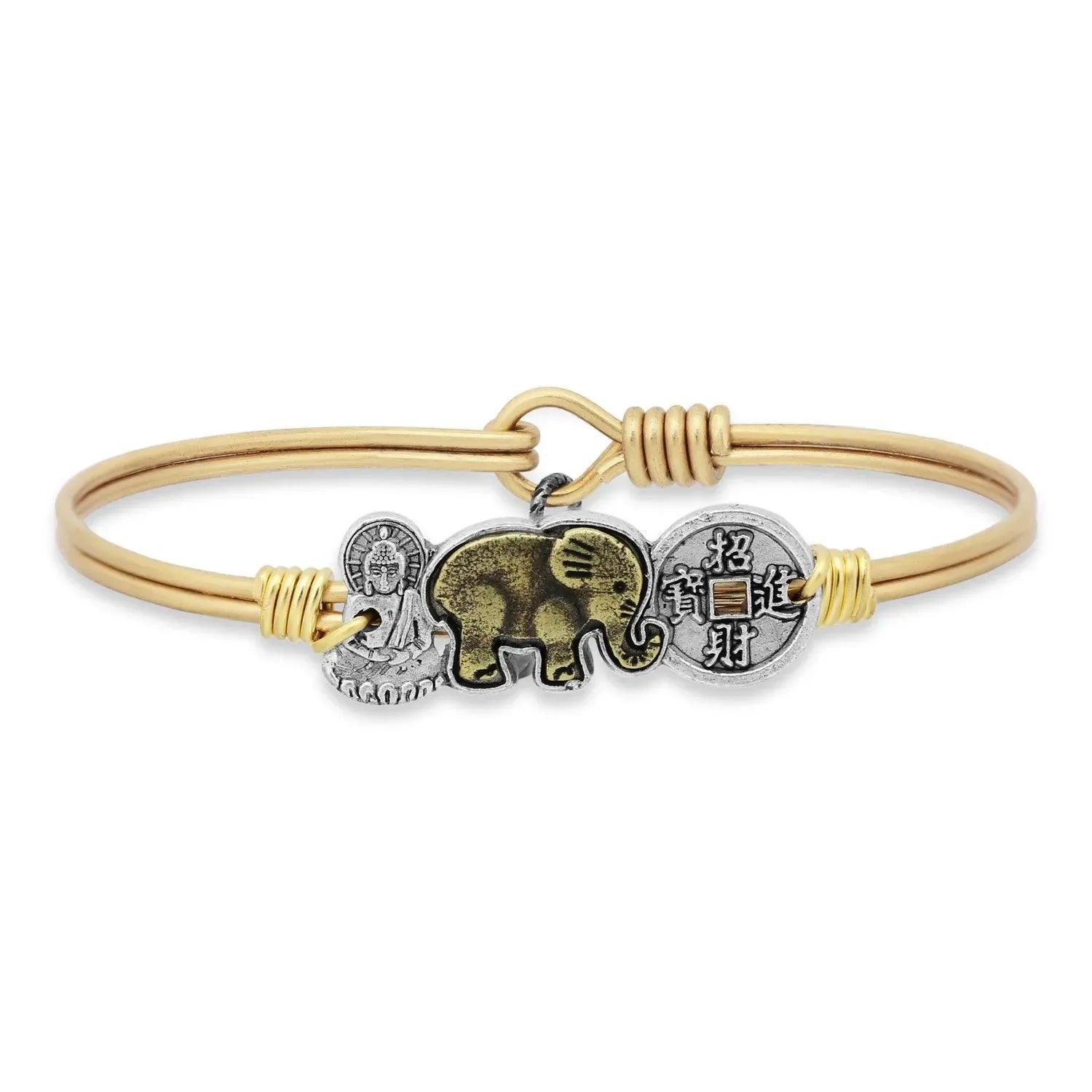 Luca and Danni Trilogy Bracelet (Buddha, Elephant, Coin) - Heritage - Boutique.com