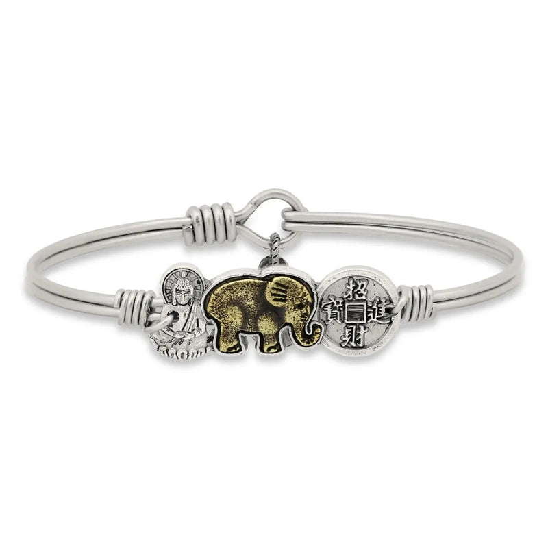 Luca and Danni Trilogy Bracelet (Buddha, Elephant, Coin) - Heritage-Boutique.com