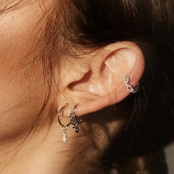 Maeve Ear Cuff Silver - Heritage - Boutique.com