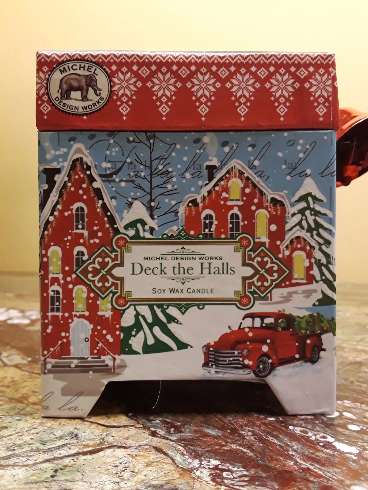 Michel Design Works Deck The Halls Candle 6.5 - Heritage - Boutique.com