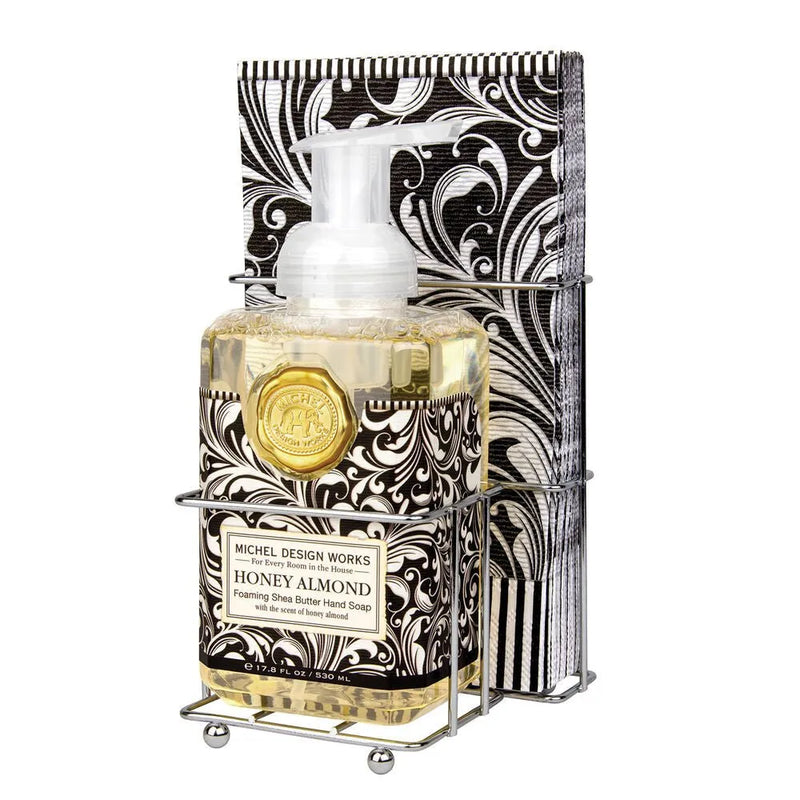 Michel Design Works Foaming Hand Soap and Napkin Set - Heritage-Boutique.com
