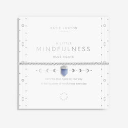 Katie Loxton Affirmation Crystal A Little 'Mindfulness' Blue Agate Bracelet