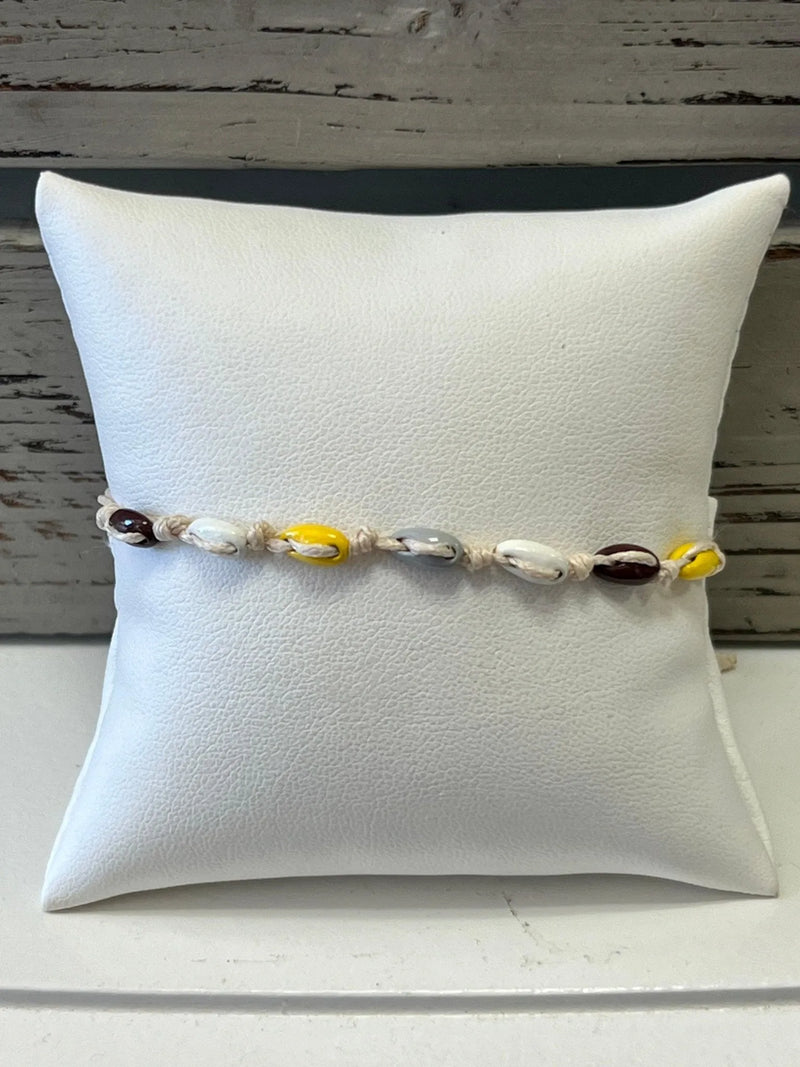 Mini Puka Shell Pull Tie Bracelet - Heritage-Boutique.com