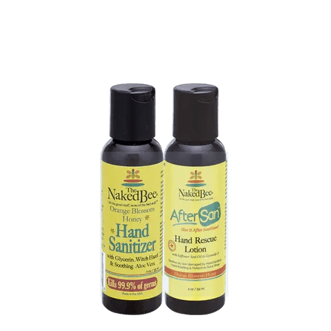 Naked Bee Hand Sanitizer and AfterSan Mini Duo (2oz each) - Heritage - Boutique.com
