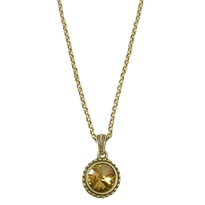 Wind and Fire Gold Birthstone Necklace