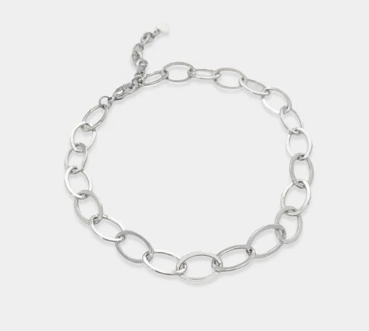 O Chain Anklet- Silver - Heritage-Boutique.com
