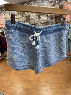 Ocean Drive Baja Shorts Denim/Ivory - Heritage-Boutique.com