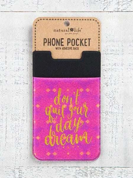 Phone Pocket "Don't Quit Your Day Dream" - Heritage-Boutique.com