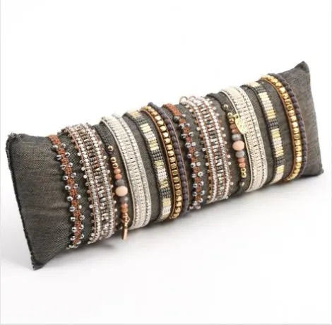 Pink House Tonal Pull Bracelets - Heritage-Boutique.com
