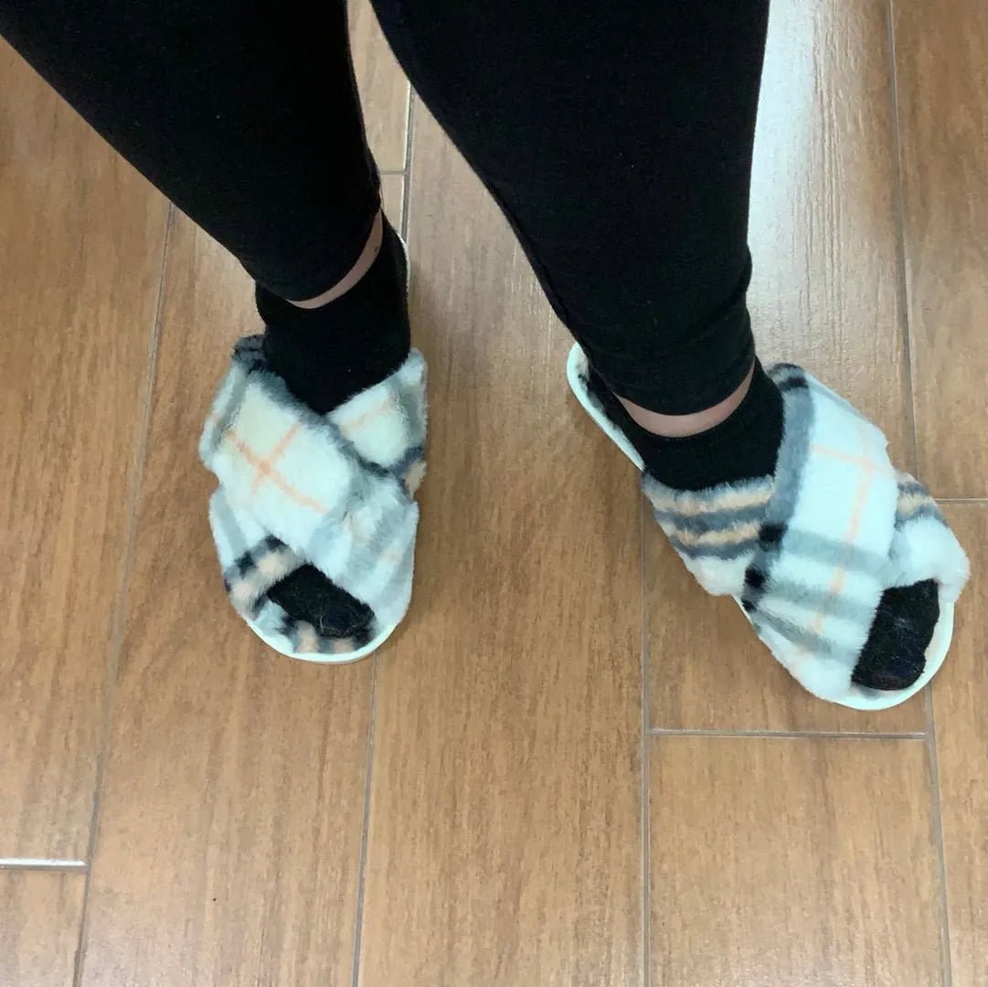 Plaid Slippers - Heritage - Boutique.com