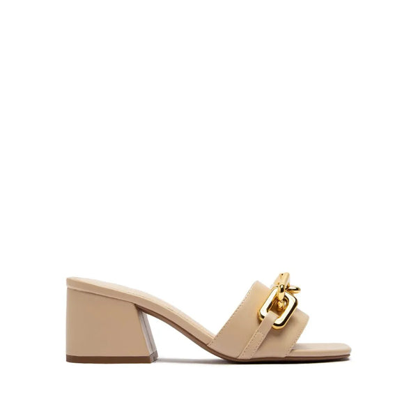 Qupid Open-Toed Heels (in Nude) - Heritage-Boutique.com
