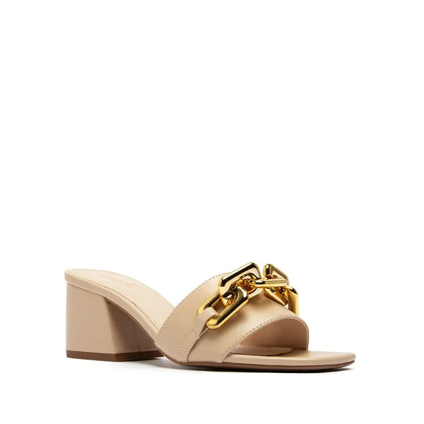 Qupid Open-Toed Heels (in Nude) - Heritage-Boutique.com