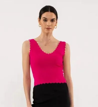 Scallop Edge Tank - Heritage - Boutique.com