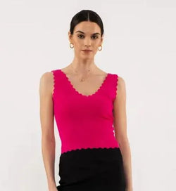 Scallop Edge Tank - Heritage-Boutique.com