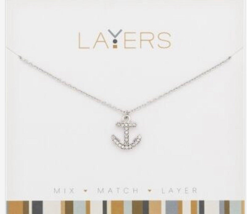 Silver Anchor Necklace - Heritage-Boutique.com