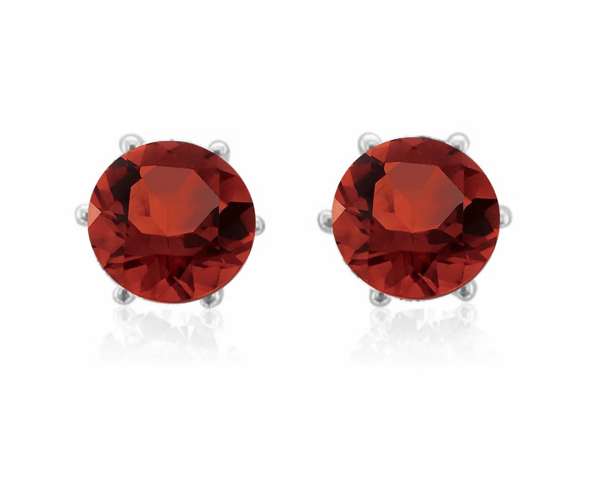 Silver Cubic Zirconia Stud Earrings - Heritage - Boutique.com
