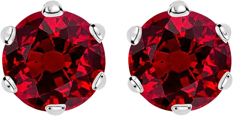 Silver Cubic Zirconia Stud Earrings - Heritage-Boutique.com