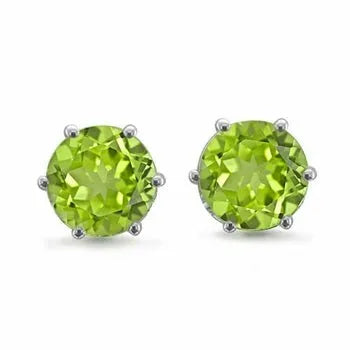 Silver Cubic Zirconia Stud Earrings - Heritage-Boutique.com