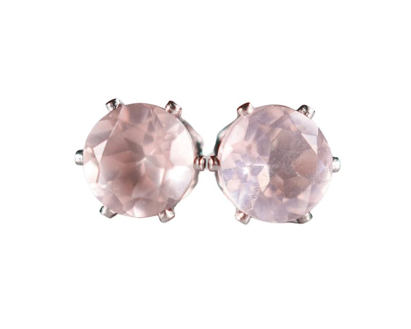 Silver Cubic Zirconia Stud Earrings - Heritage-Boutique.com