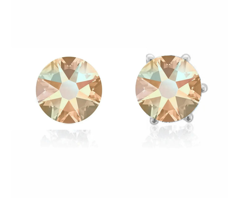 Silver Cubic Zirconia Stud Earrings - Heritage-Boutique.com