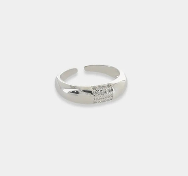 Silver Micro Pave CZ Ring - Heritage-Boutique.com
