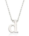Small Silver Initial Necklace - Heritage - Boutique.com
