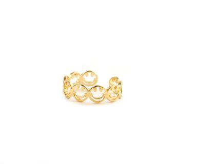 Smiley Face Ring- Gold - Heritage-Boutique.com