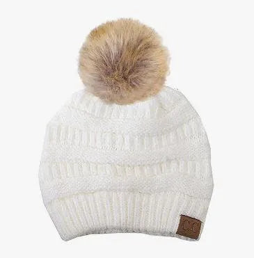 Solid Ribbed Knit Beanie - Heritage-Boutique.com