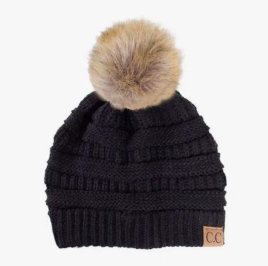 Solid Ribbed Knit Beanie - Heritage-Boutique.com