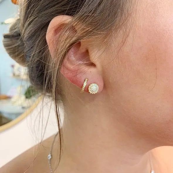 Sunburst Studs Gold - Heritage-Boutique.com