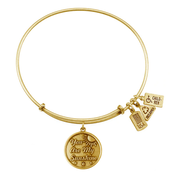Wind and Fire "You Are My Sunshine" Gold Bracelet