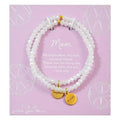 White Crystal Mom & Daughter Bracelet Set - Heritage - Boutique.com