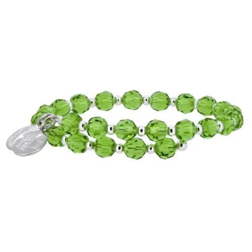 Wind and Fire Crystal Peridot Wrap Bracelet - Heritage - Boutique.com