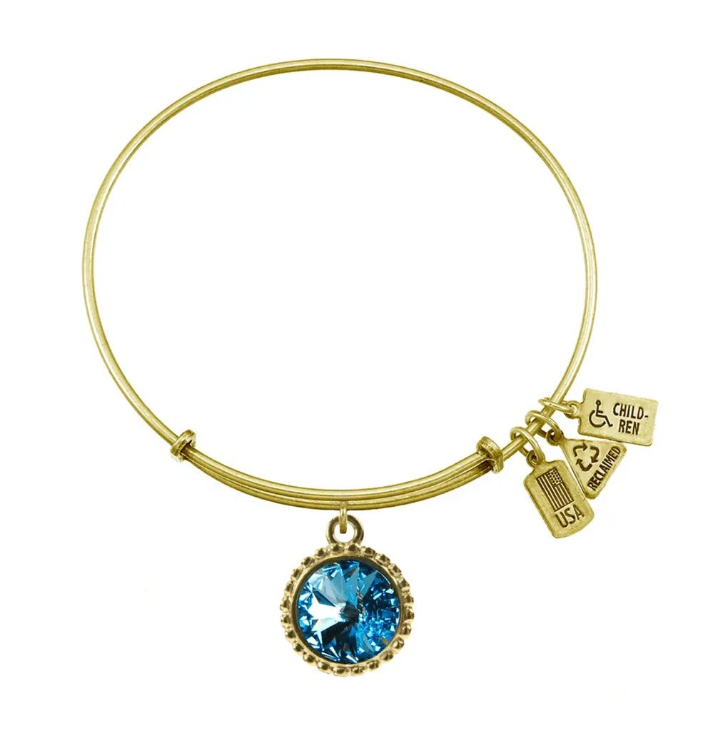 Wind and Fire Gold Birthstone Bracelet - Heritage - Boutique.com