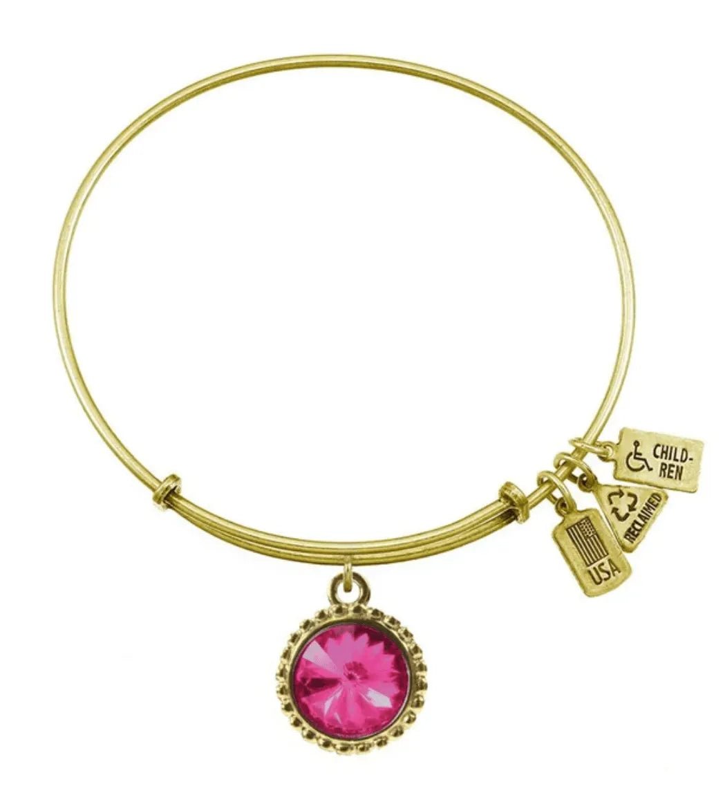 Wind and Fire Gold Birthstone Bracelet - Heritage - Boutique.com