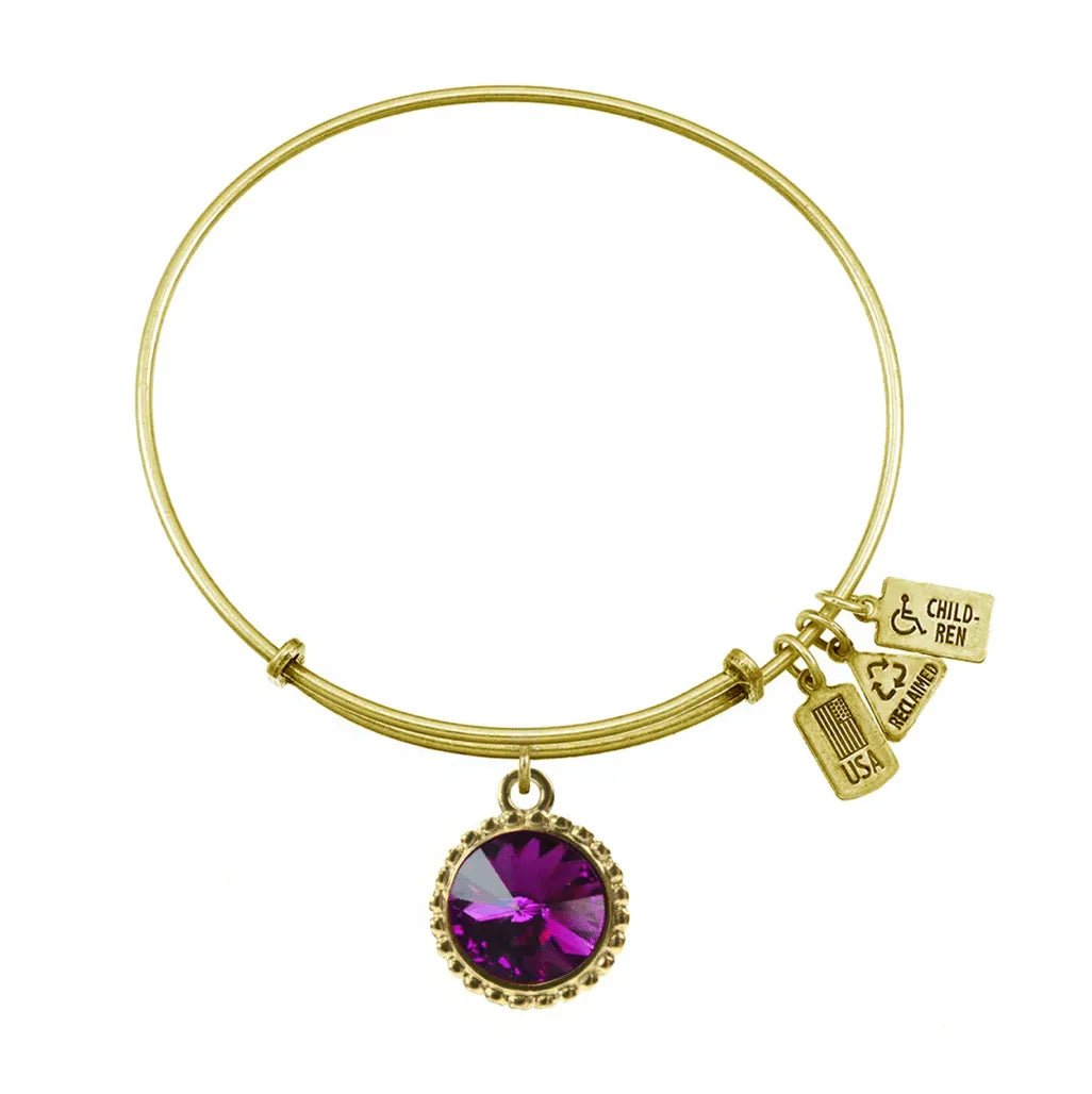 Wind and Fire Gold Birthstone Bracelet - Heritage - Boutique.com