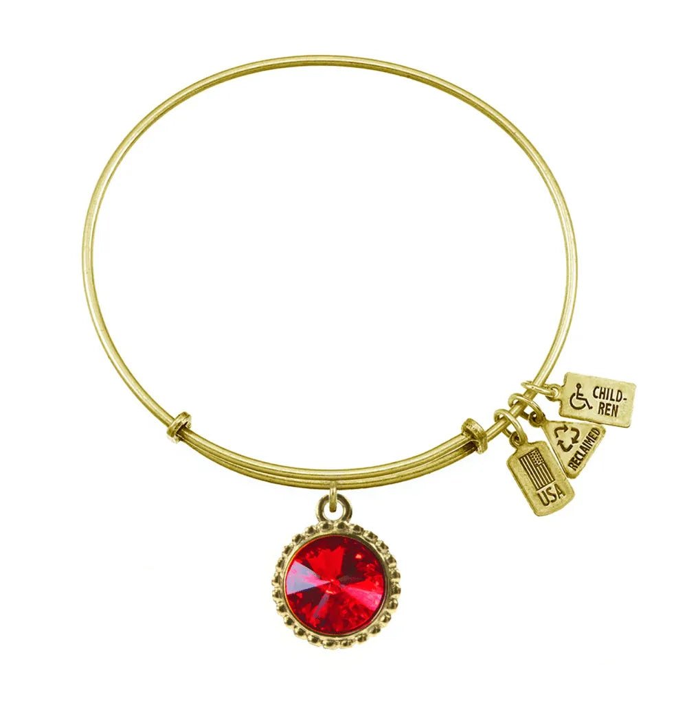 Wind and Fire Gold Birthstone Bracelet - Heritage - Boutique.com