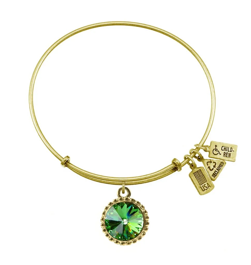 Wind and Fire Gold Birthstone Bracelet - Heritage - Boutique.com