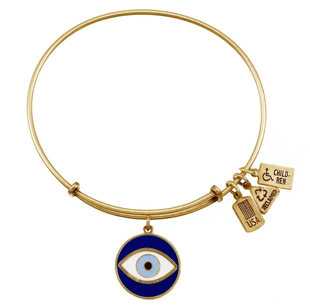 Wind and Fire Gold "Evil Eye" Bracelet - Heritage - Boutique.com