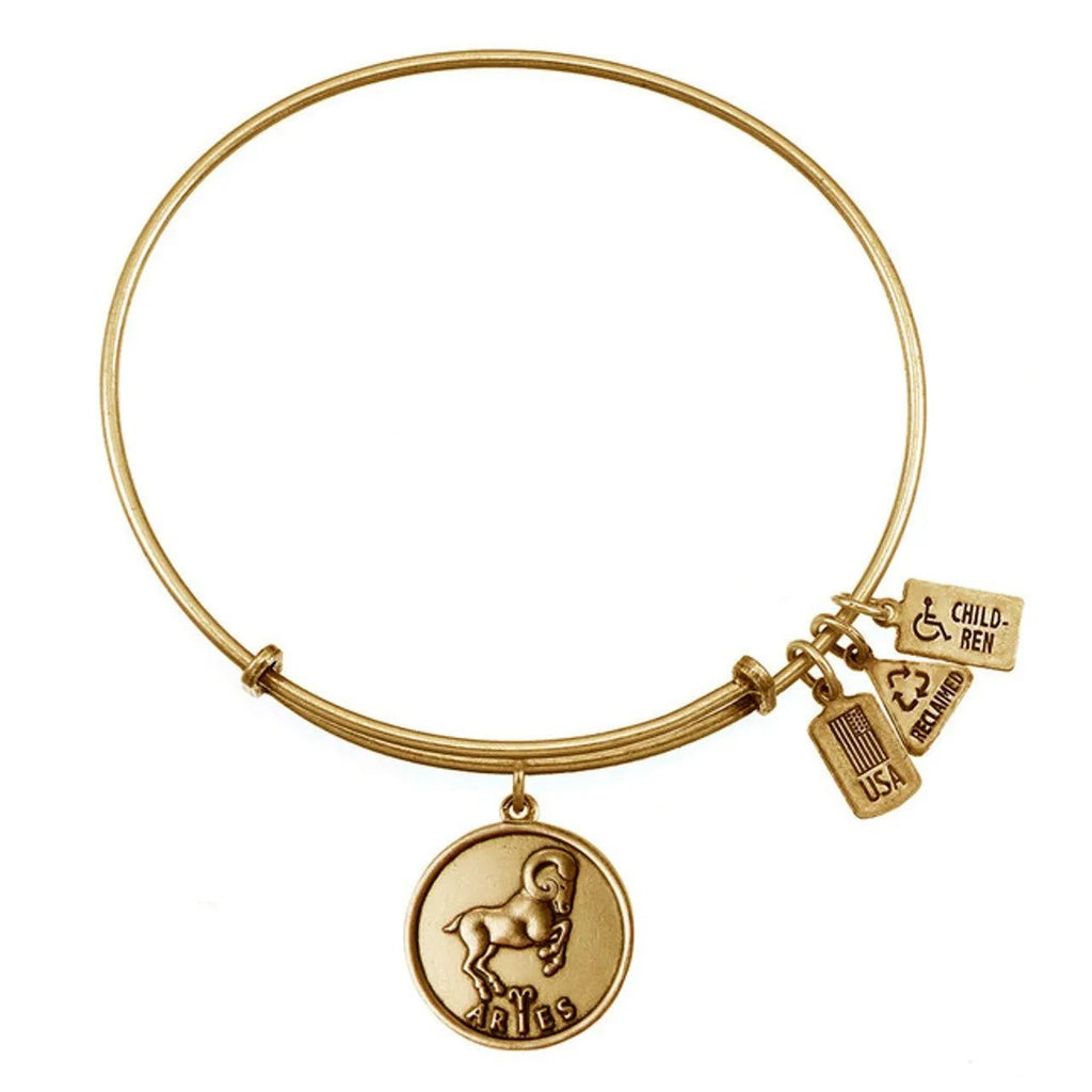 Wind and Fire Gold Zodiac Sign Bracelet - Heritage - Boutique.com