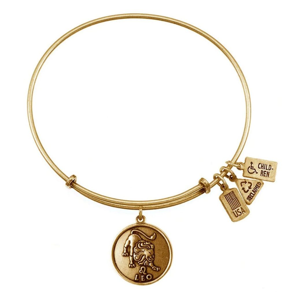 Wind and Fire Gold Zodiac Sign Bracelet - Heritage - Boutique.com
