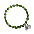 Wind and Fire Olivine Crystal Wrap Bracelet - Heritage - Boutique.com