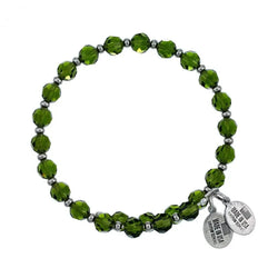 Wind and Fire Olivine Crystal Wrap Bracelet - Heritage-Boutique.com