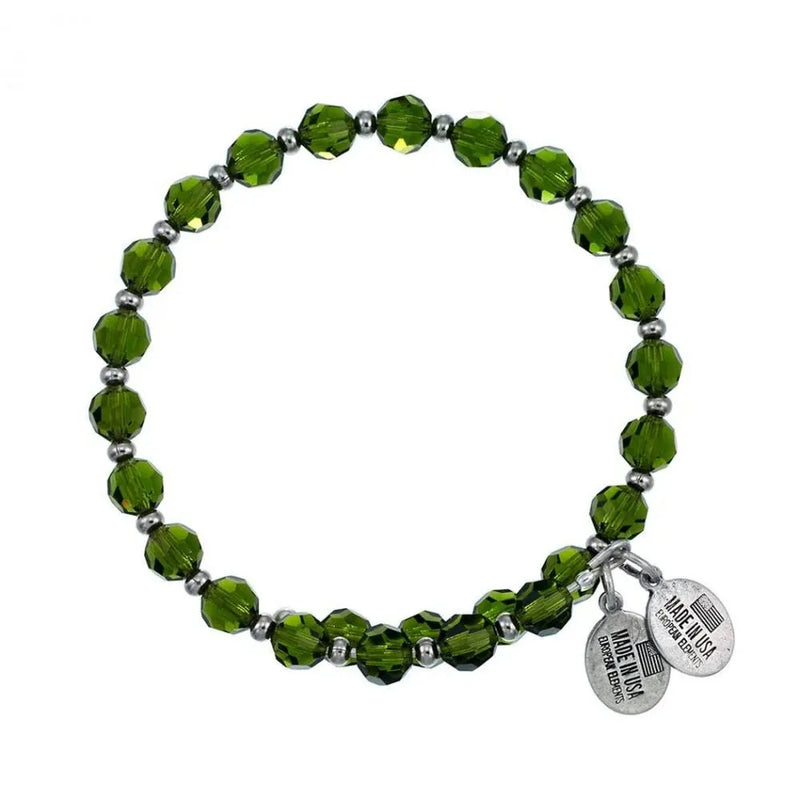 Wind and Fire Olivine Crystal Wrap Bracelet - Heritage-Boutique.com