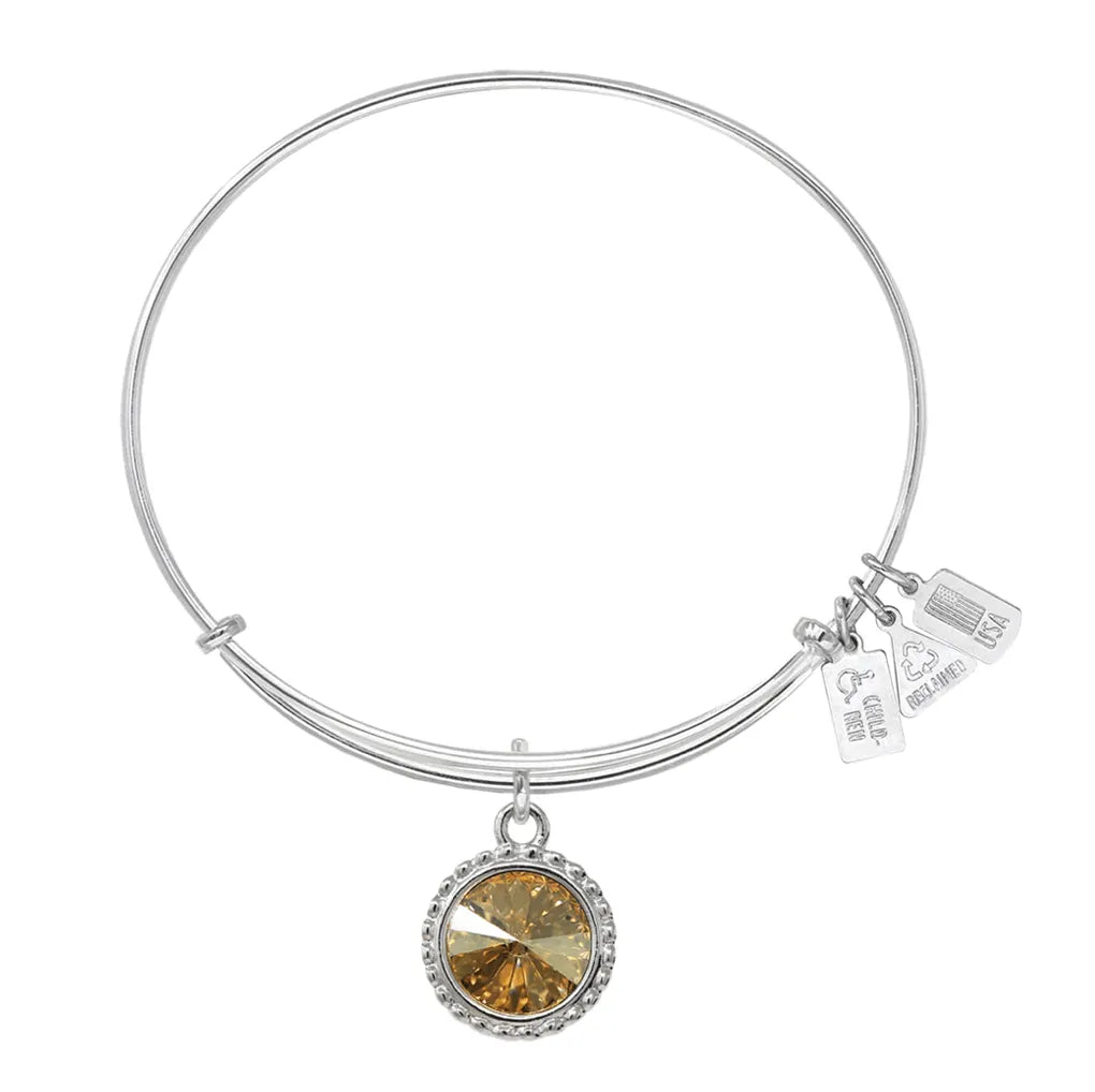 Wind and Fire Silver Birthstone Bracelet - Heritage - Boutique.com