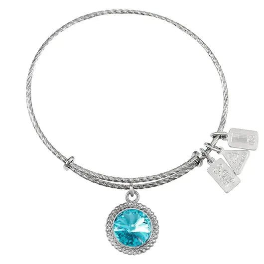Wind and Fire Silver Birthstone Bracelet - Heritage - Boutique.com