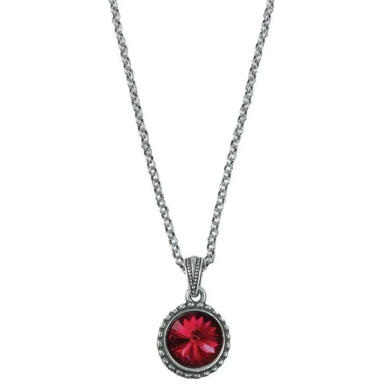 Wind and Fire Silver Birthstone Necklace - Heritage - Boutique.com